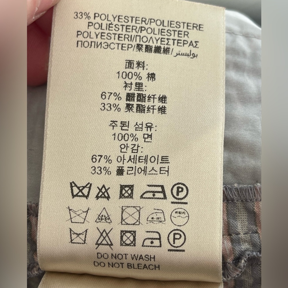 Burberry London seersucker Chinos with Tailored Fit and Straight Legs size 6 - Picture 9 of 12
